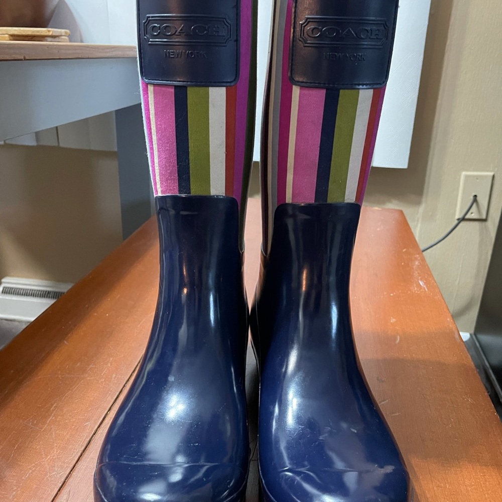 Coach rain boots
